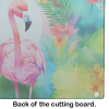 Hippie Animal Flamingo Glass Cutting Board