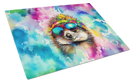 Hippie Animal Hedgehog Glass Cutting Board