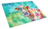 Hippie Animal Cow Glass Cutting Board