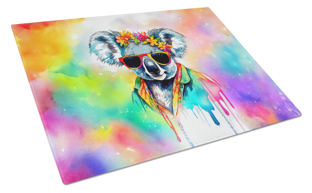 Hippie Animal Koala Glass Cutting Board