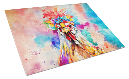 Hippie Animal Polish Poland Rooster Glass Cutting Board