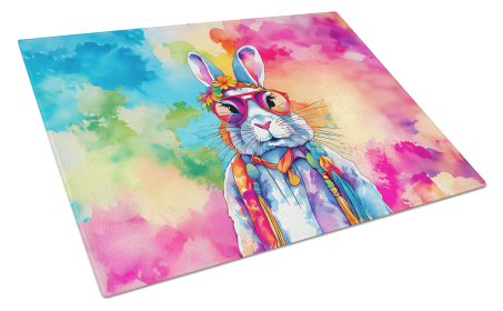 Hippie Animal Rabbit Glass Cutting Board