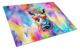 Hippie Animal Rhinoceros Glass Cutting Board