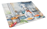 Bedlington Terrier The Chef Glass Cutting Board