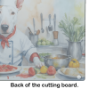 Bull Terrier The Chef Glass Cutting Board Boho Decor
