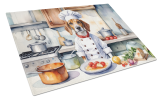 English Foxhound The Chef Glass Cutting Board