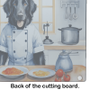 Flat-Coated Retriever The Chef Glass Cutting Board Boho Decor