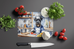Kerry Blue Terrier The Chef Glass Cutting Board Boho Decor