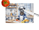 Kerry Blue Terrier The Chef Glass Cutting Board Boho Decor