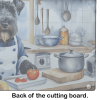 Kerry Blue Terrier The Chef Glass Cutting Board Boho Decor