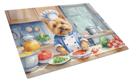 Norwich Terrier The Chef Glass Cutting Board