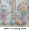 Decorating Easter American Eskimo Glass Cutting Board
