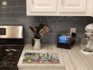 Decorating Easter Chinese Crested Glass Cutting Board