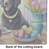 Easter Curly-Coated Retriever Glass Cutting Board