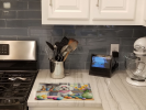 Decorating Easter Maltese Glass Cutting Board