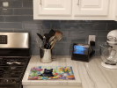 Decorating Easter Schipperke Glass Cutting Board