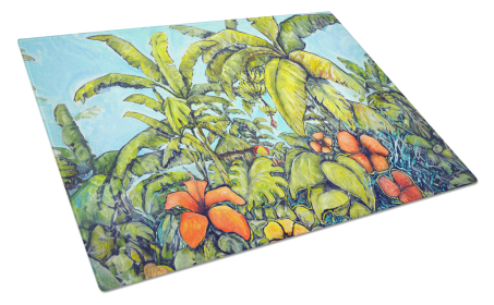 Banana Cabana Glass Cutting Board
