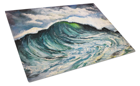 Big Blue Wave Glass Cutting Board