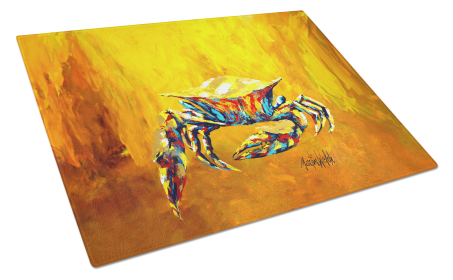 Crab Called the Bigger Jigger Glass Cutting Board