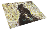 Crows Matt and Chester Glass Cutting Board