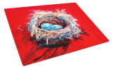 Egg-Stra Special Bird Nest Glass Cutting Board