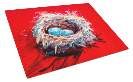 Egg-Stra Special Bird Nest Glass Cutting Board