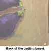 EP II Eggplant Glass Cutting Board