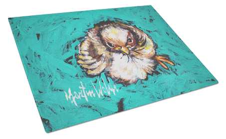 Fiest Chic Bird Glass Cutting Board