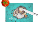 Fiest Chic Bird Glass Cutting Board