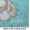 Fiest Chic Bird Glass Cutting Board
