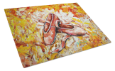 First Step Ballet Shoes Glass Cutting Board