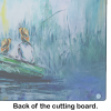 Fishing On The Bayou Glass Cutting Board