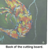 Green Waters Shrimp Glass Cutting Board