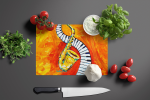 CiuSomething Blues Saxaphone and Piano Glass Cutting Board