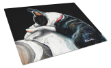 Boston Terrier Spot In The Sun Glass Cutting Board