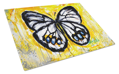 Buttefly Whisp Glass Cutting Board