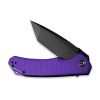 CIVIVI Brazen Knife Purple G10 Handle Black Stonewashed Tanto Blade