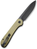 Civivi Button Lock Elementum - Olive Micarta - Black Stonewashed 14C28NO