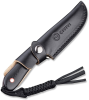 CIVIVI Elementum Fixed Blade Knife + Black Leather Sheath + Paracord