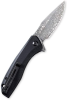 CIVIVI Baklash Knife Damascus Blade + Black G10 Handle