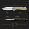 CIVIVI Elementum Knife Olive Micarta Handle