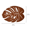 Leaf Cut Out Leather Placemats