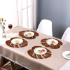 Leaf Cut Out Leather Placemats