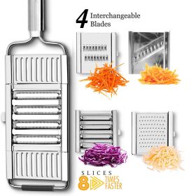 Vegetable And Fruit Slicer Stainless Steel Peeler (Option: 4pcs set)