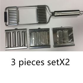 Vegetable And Fruit Slicer Stainless Steel Peeler (Option: 6 sets tools)