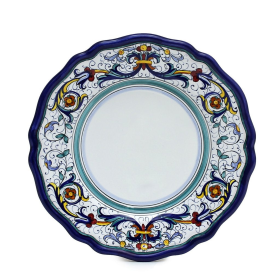 VECCHIA DERUTA: Salad plate (size: 8 DIAM. (Dimensions measured in Inches))