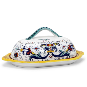 RICCO DERUTA BUTTER TRAY & CHEESE BOWLS (Style: Butter Dish with Cover)