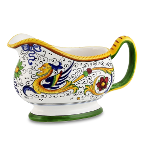RAFFAELLESCO Sauce Boat (Style: Deruta Sauce boat)