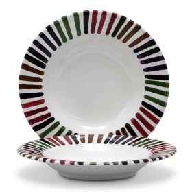 BELLO Pasta/Soup Rim Plate (Style: Rim Pasta Soup Plate)
