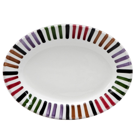 BELLO: Oval Plate (size: 12 X 9 (Dimensions measured in Inches))